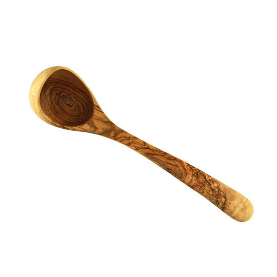 Schöpfkelle aus Olivenholz, 30 cm, Premium Qualität aus Deutschland, ideal für Küche und Sauna, leicht zu reinigen.