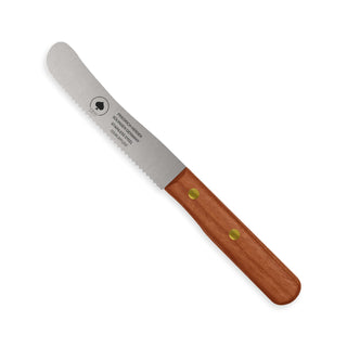 Buckelsmesser Frühstücksmesser Solingen mit ergonomischem Holzgriff und scharfer Klinge für perfektes Schneiden.