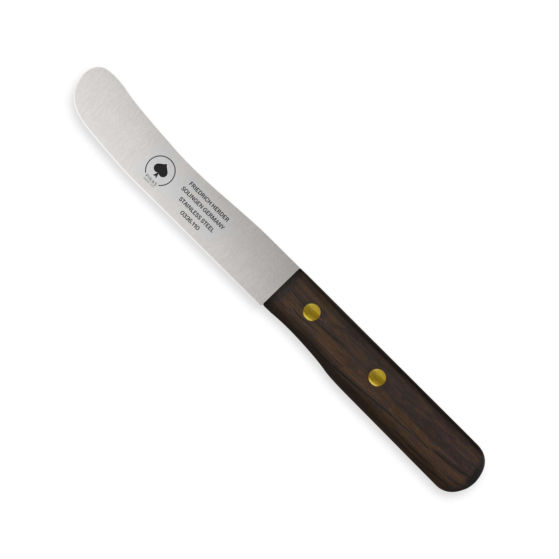 Buckelsmesser / Frühstücksmesser aus Solingen mit Holzgriff und scharfer Klinge, ideal für Frühstück.