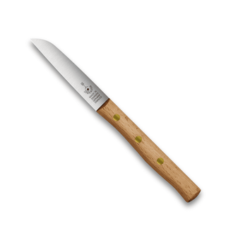 Premium Gemüsemesser Zöppken mit rostfreier Klinge und ergonomischem Holzgriff aus edlem Holz.